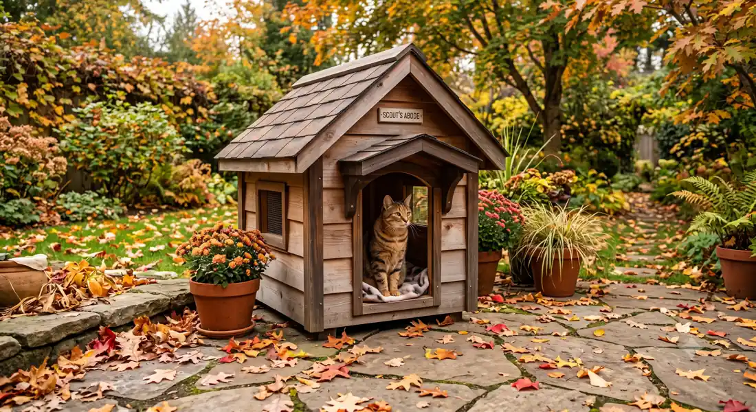Outdoor cat shelter