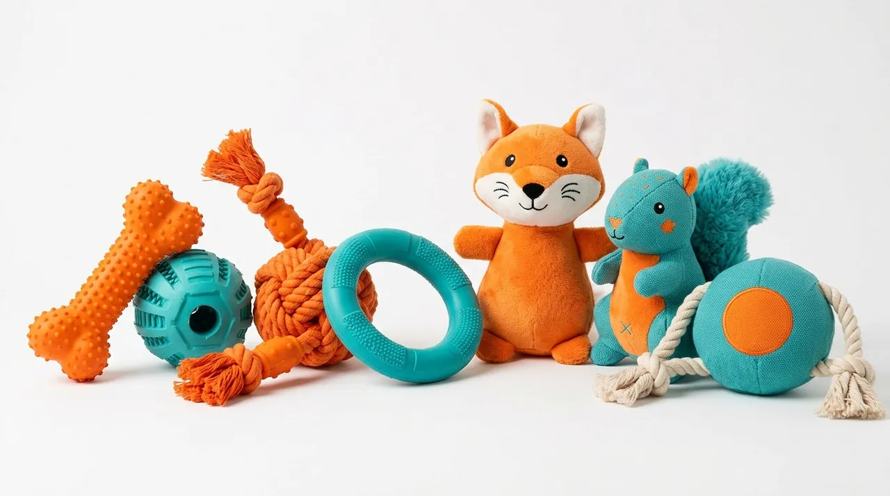 A dog enjoying enrichment time alongside guidance on Safe Dog Toys: A Complete 2026 Guide