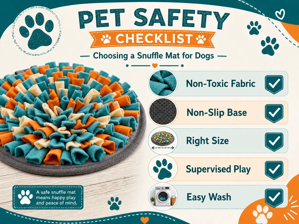 Checklist for choosing a snuffle mat for dogs
