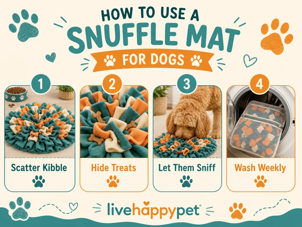 How to use a snuffle mat for dogs