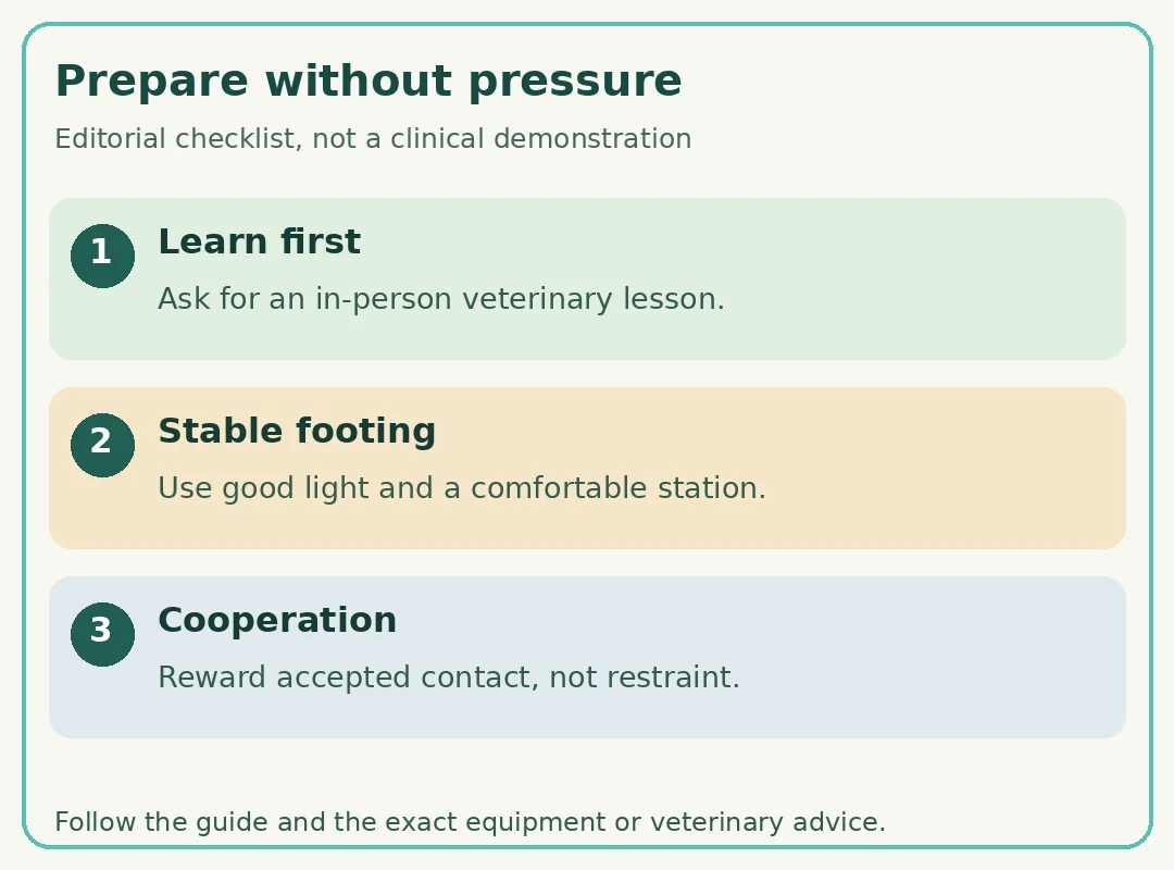 Prepare without pressure