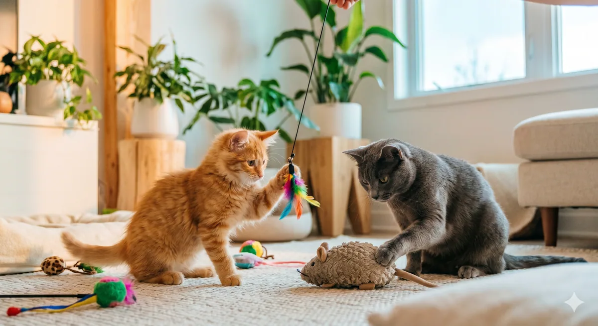 Choosing Best Toys For Bored Cats for Kittens vs Adult Cats