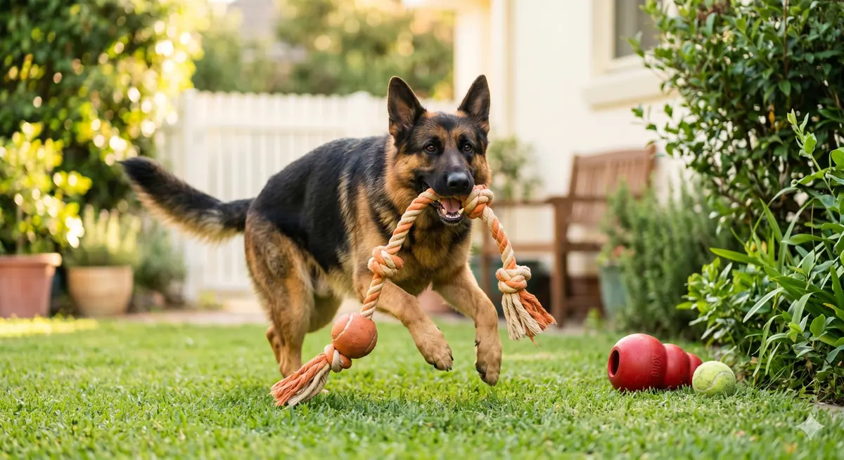 Best Physical Play Toys for German Shepherds