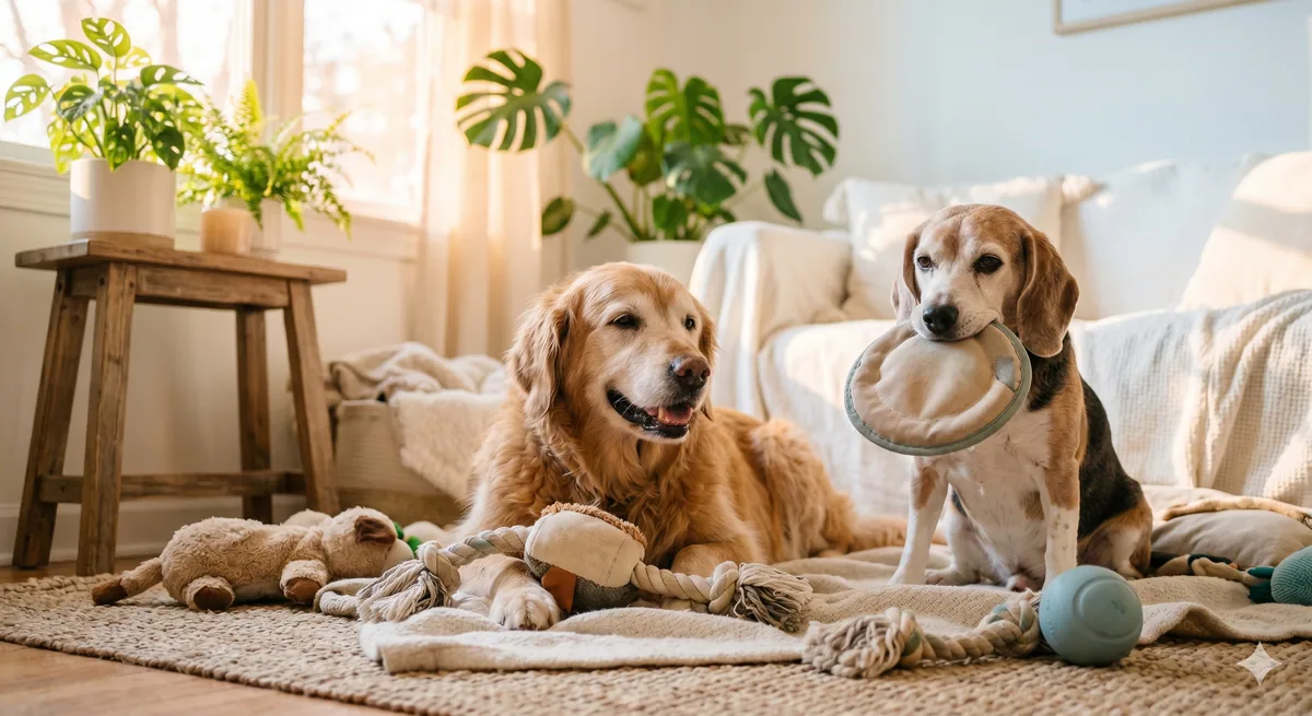 Toys to Avoid for Senior Dogs