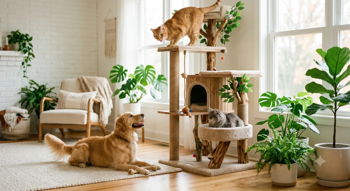 Building an Enriching Environment with Cat Climbing Tree