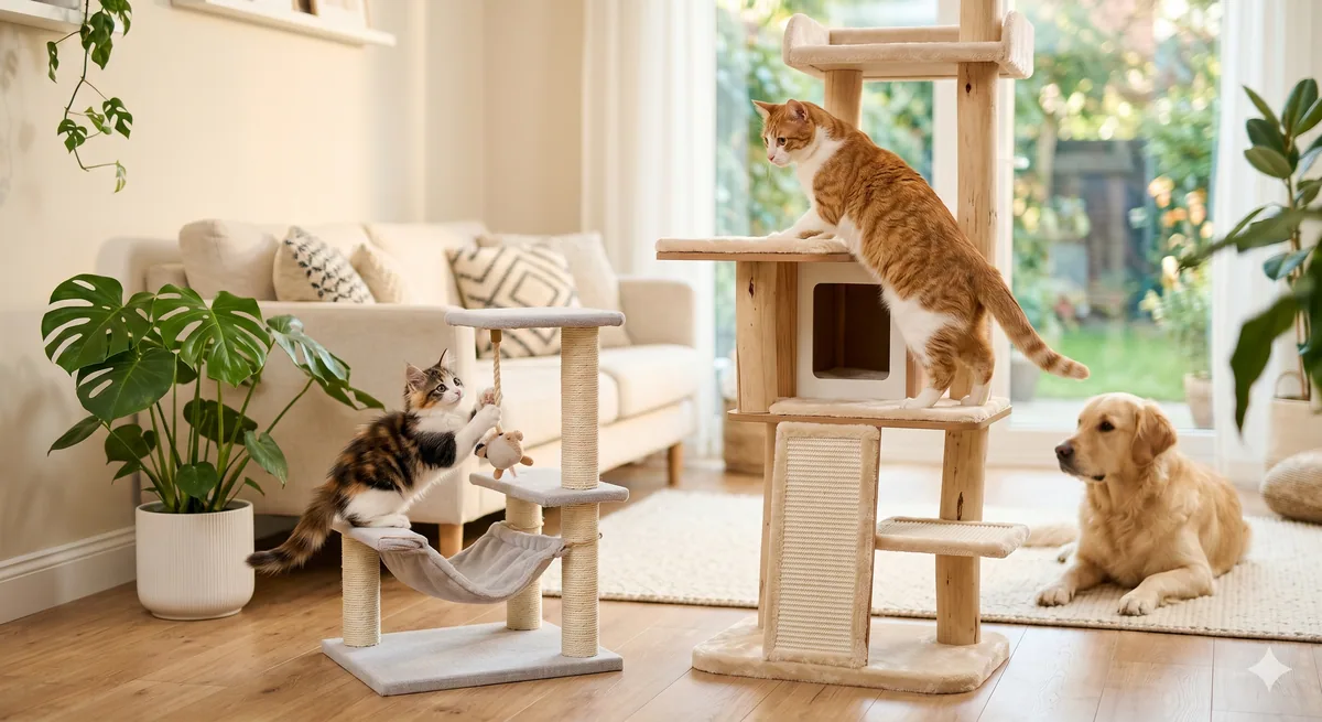 Choosing Cat Climbing Tree for Kittens vs Adult Cats