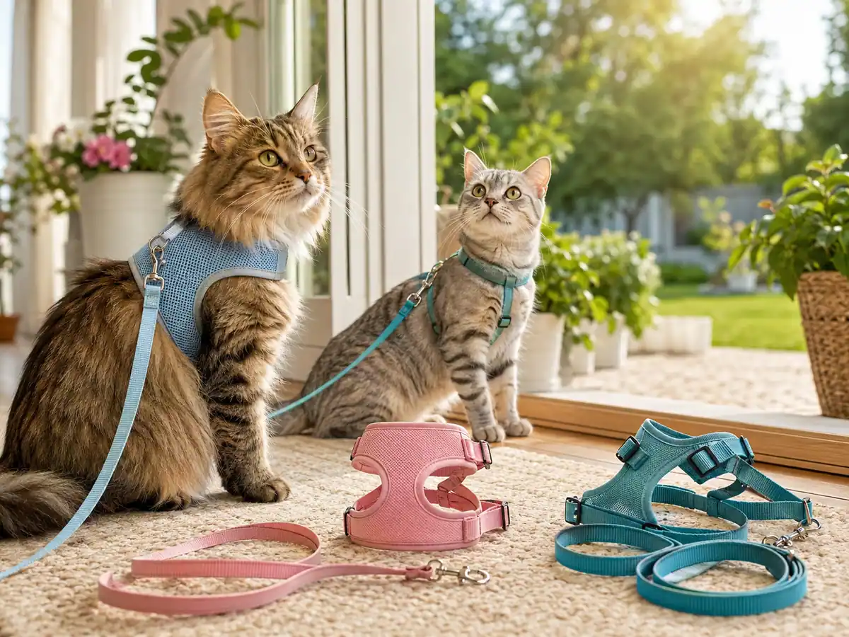 Cat leash and harness