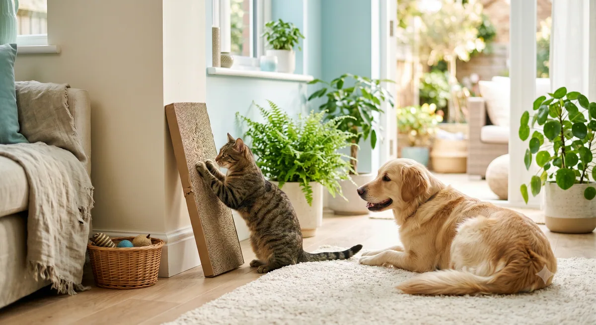 Building an Enriching Environment with Cat Scratching Board