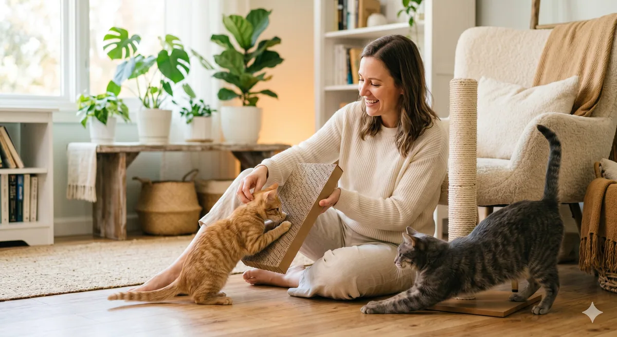 Choosing Cat Scratching Board for Kittens vs Adult Cats
