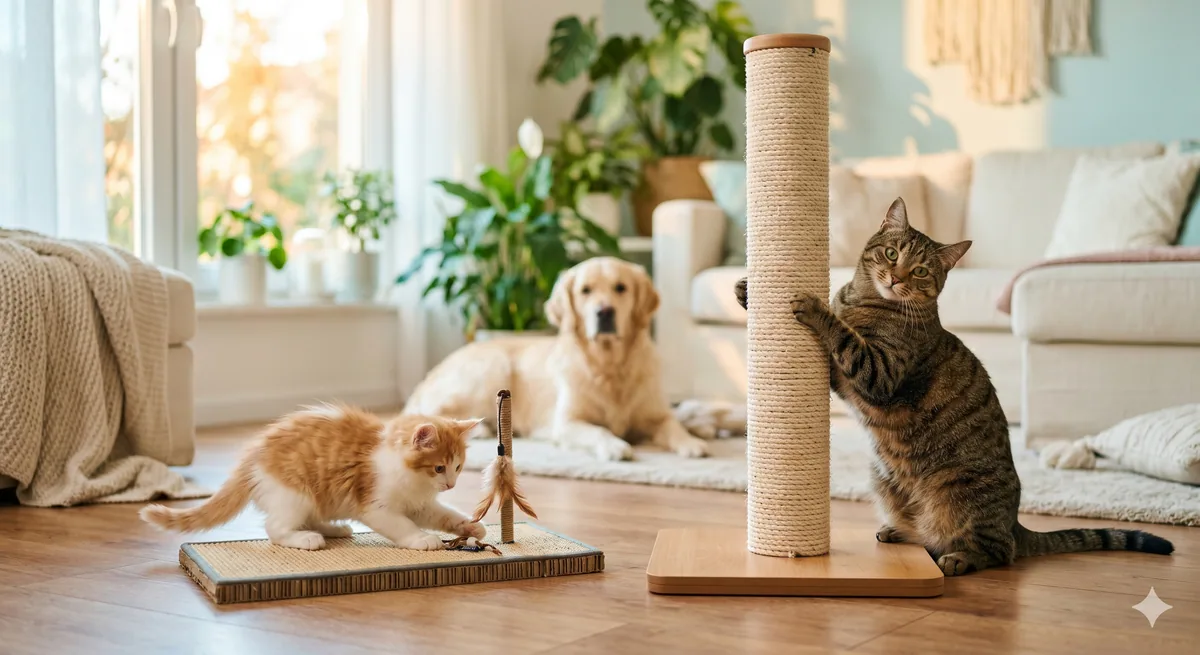 Choosing Cat Scratching Pad for Kittens vs Adult Cats