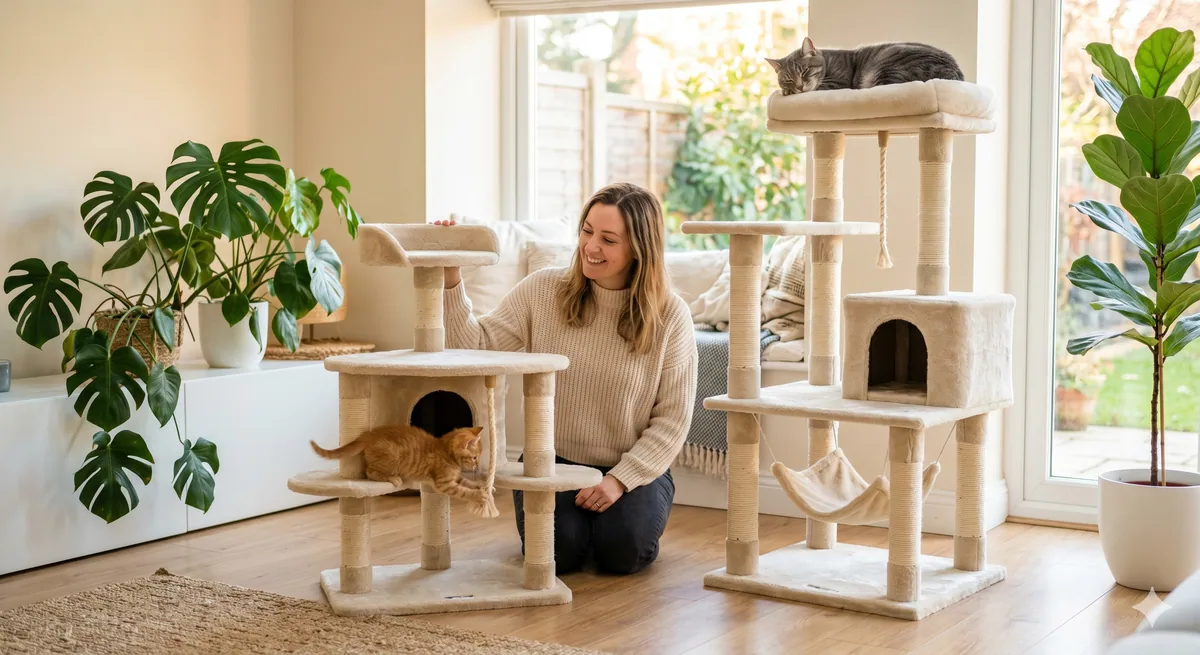 Choosing Cat Tower for Kittens vs Adult Cats