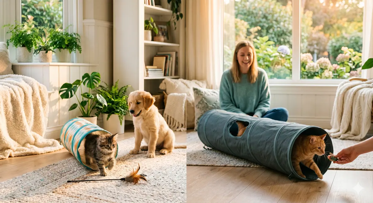 Choosing Cat Tunnel Toy for Kittens vs Adult Cats
