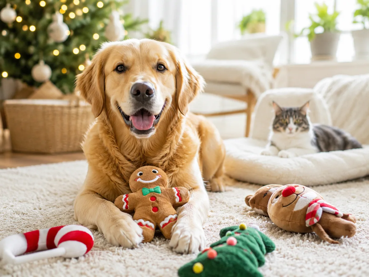 Holiday Safety Tips for Christmas Dog Toys