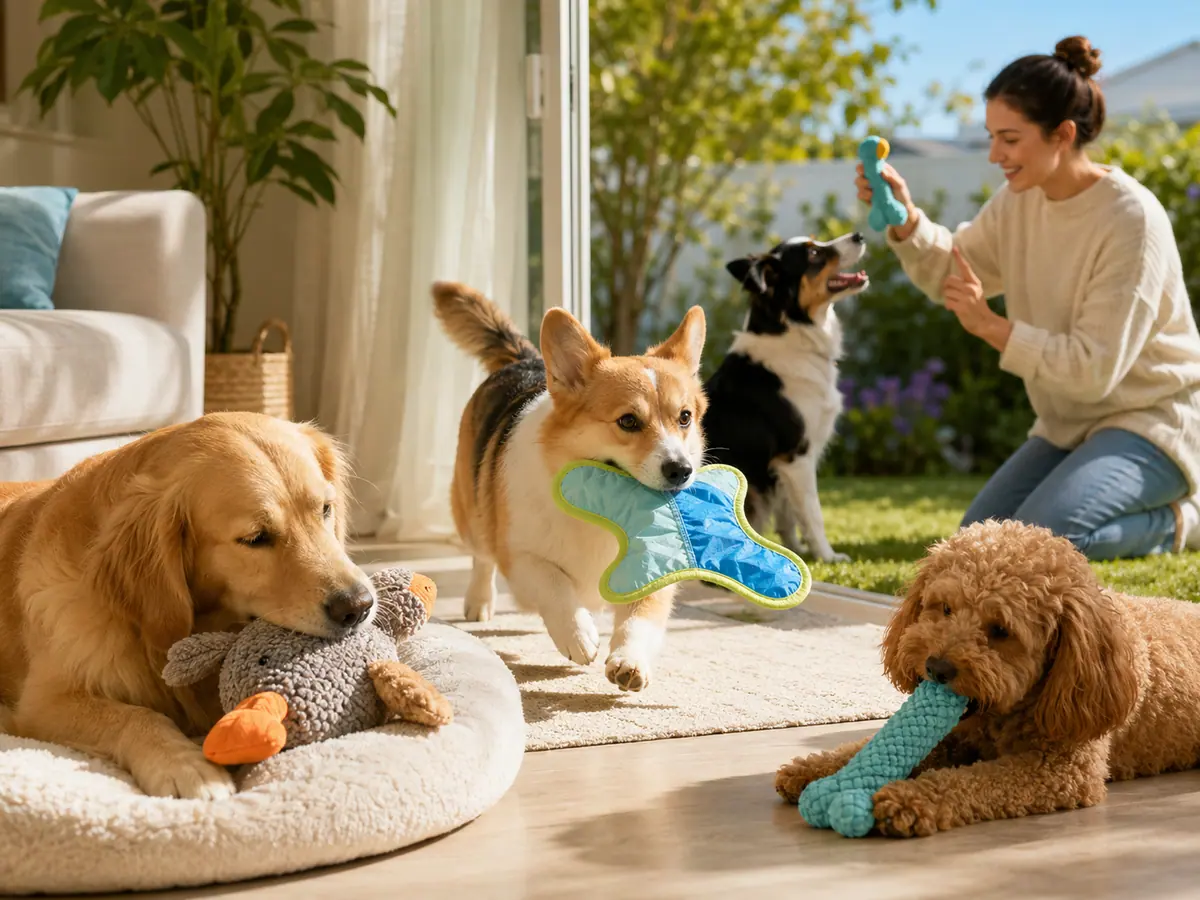 Crinkle dog toy texture that adds sound enrichment during play
