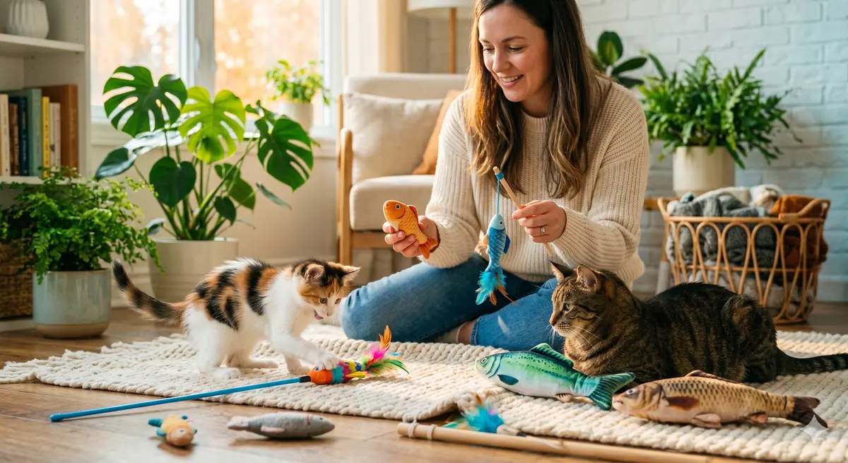 Choosing Fish Cat Toy for Kittens vs Adult Cats