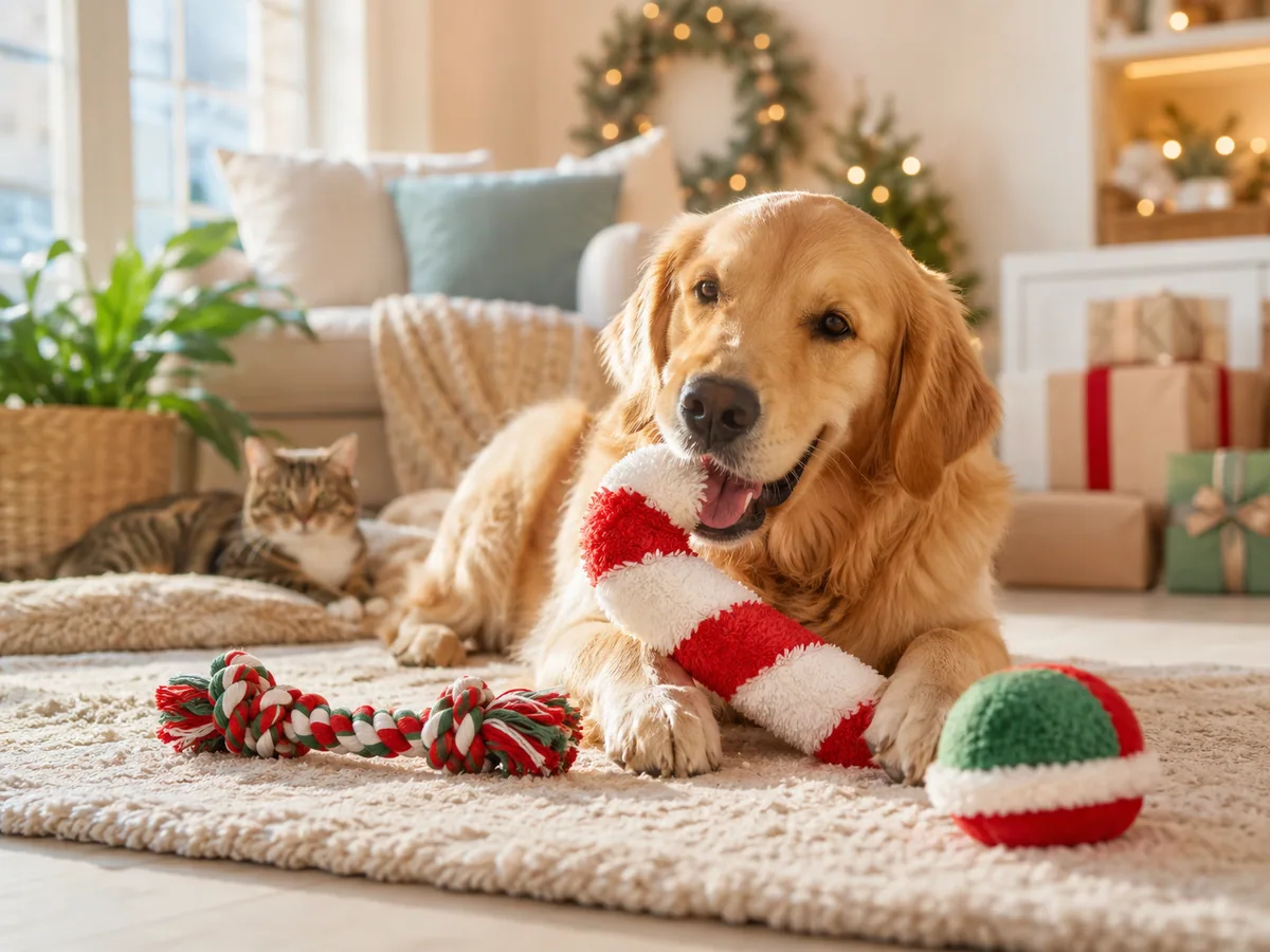Holiday Safety Tips for Holiday Dog Toys