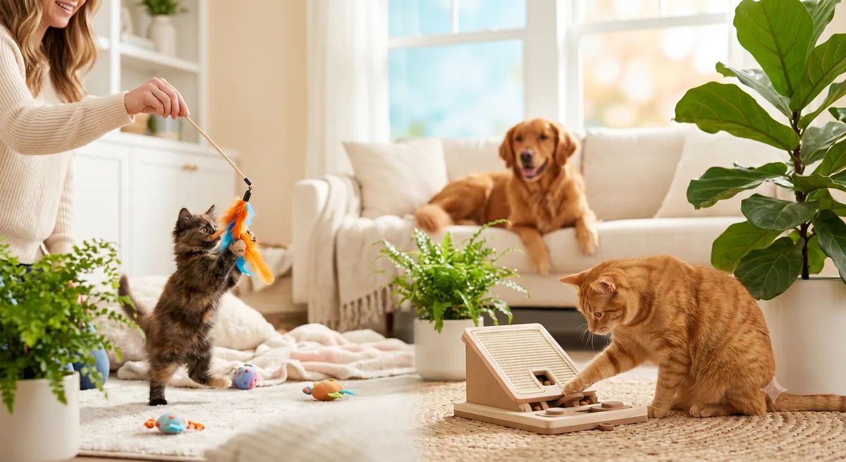 Choosing How To Entertain A Cat for Kittens vs Adult Cats