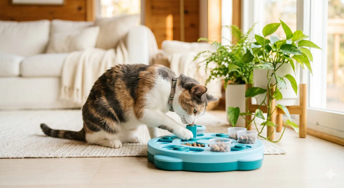 Puzzle Feeders for Indoor Cats