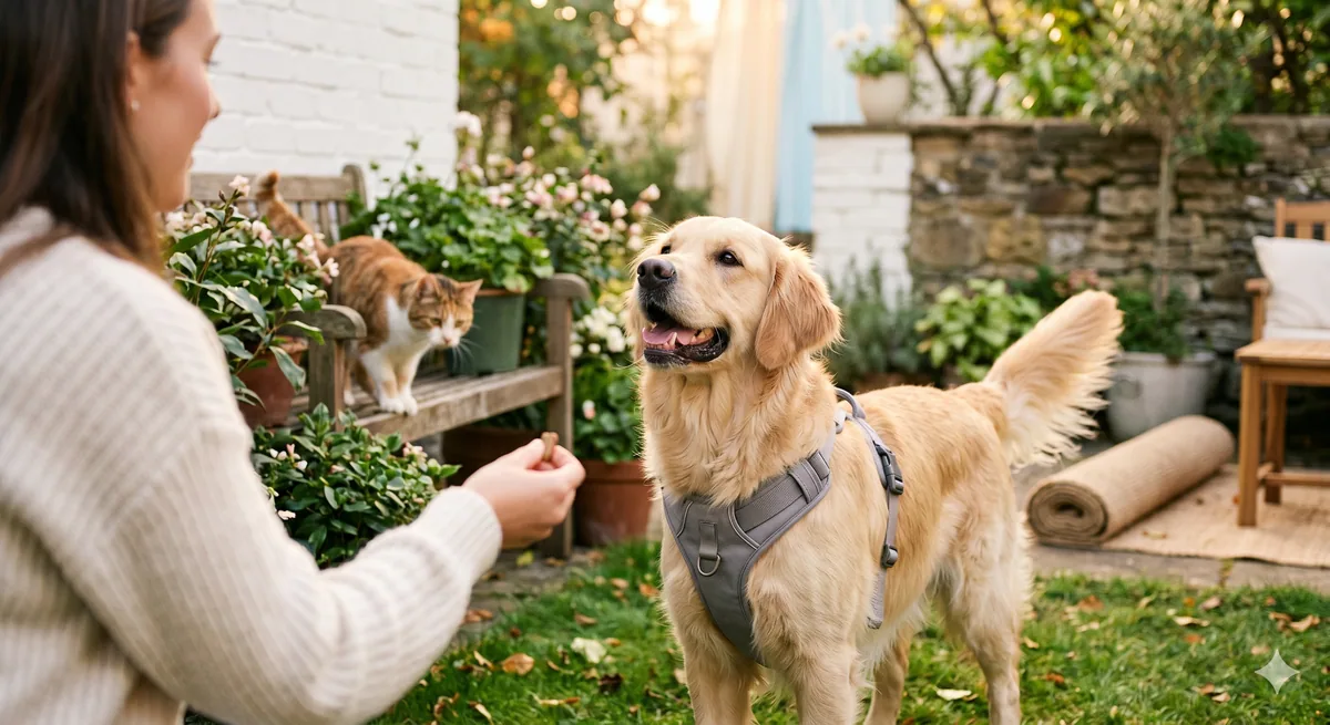 No-pull dog harness example for safer leash control