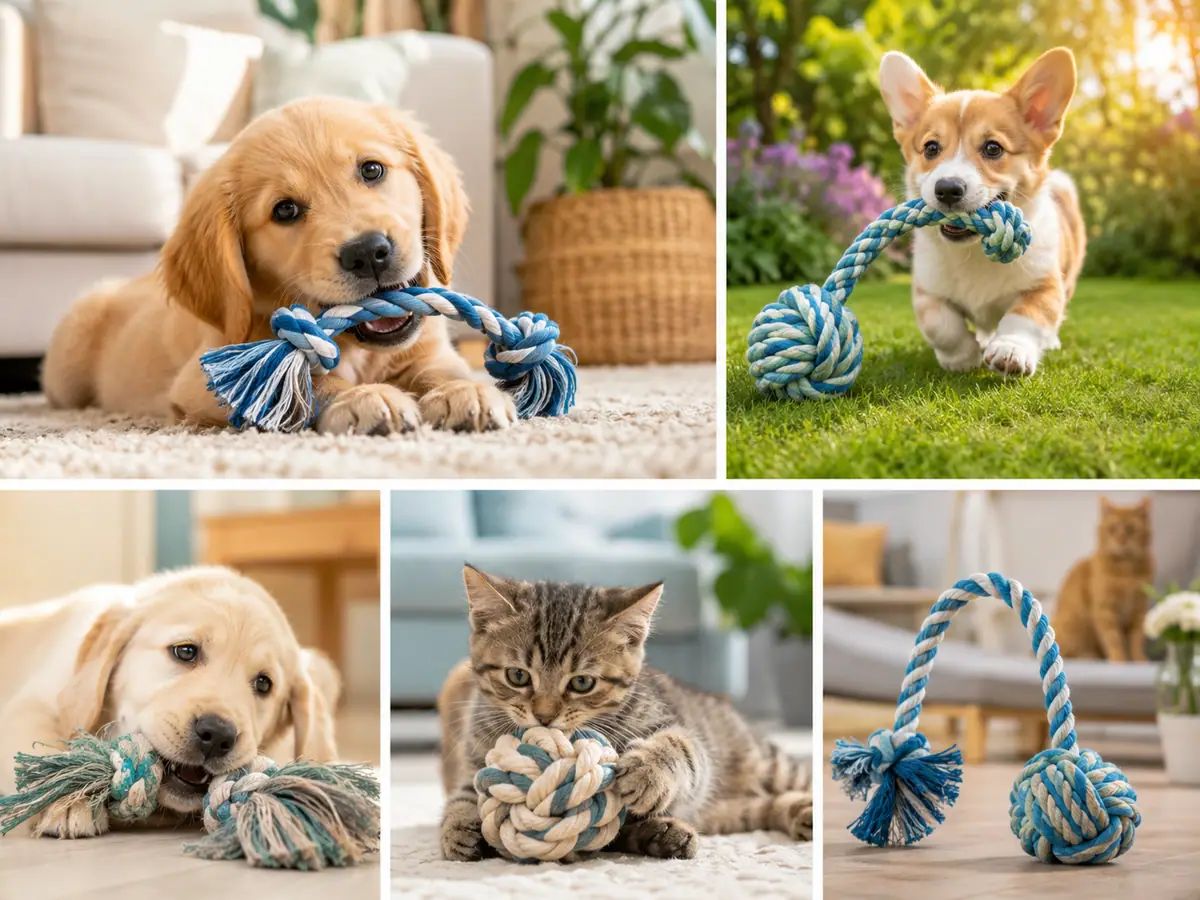 Different Types of Rope Chew Toys For Puppies and When to Use Each
