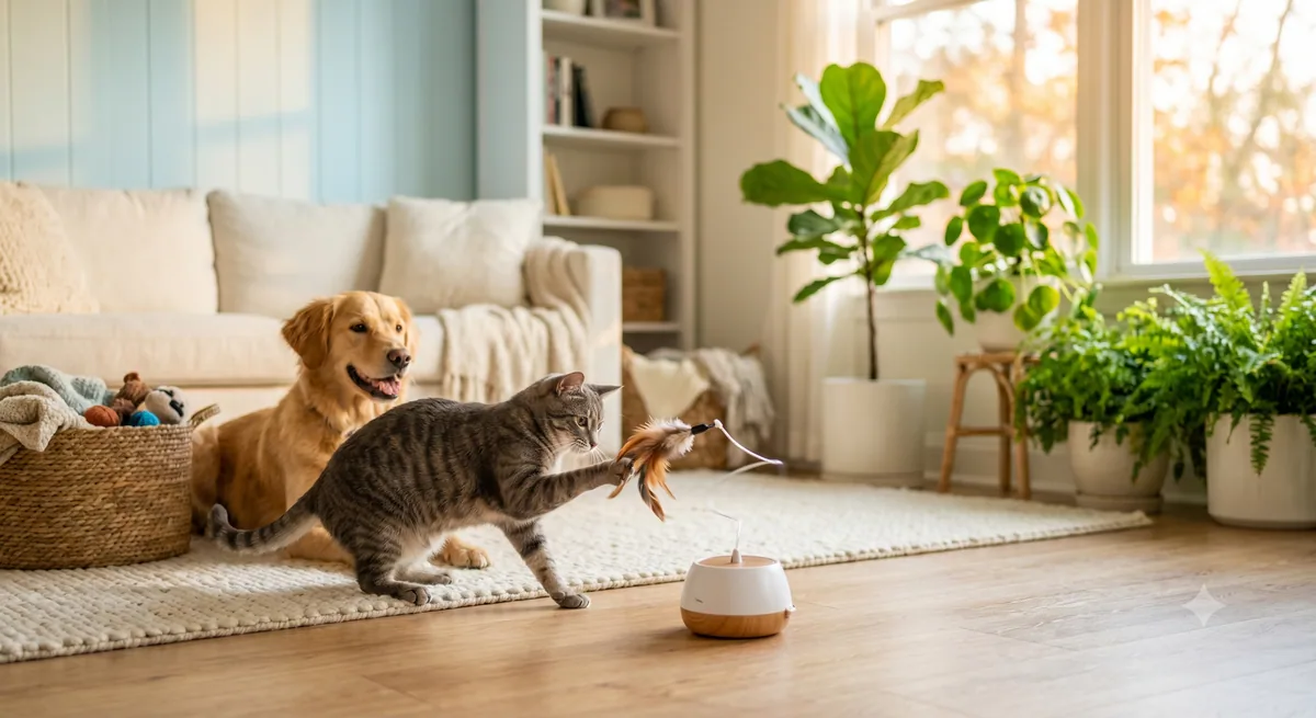 Building an Enriching Environment with Self Playing Cat Toys