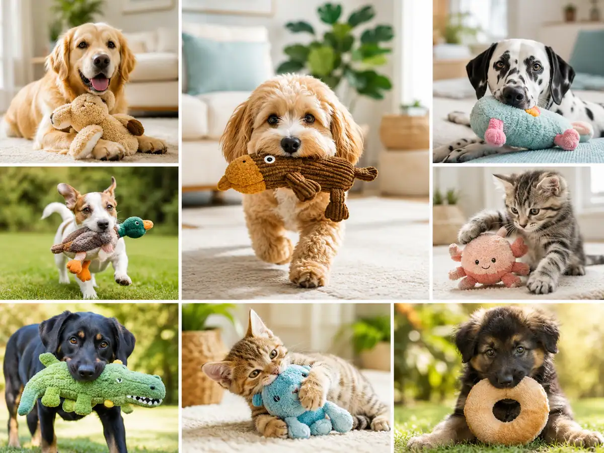 Different Types of Squeaky Plush Toys For Dogs and When to Use Each
