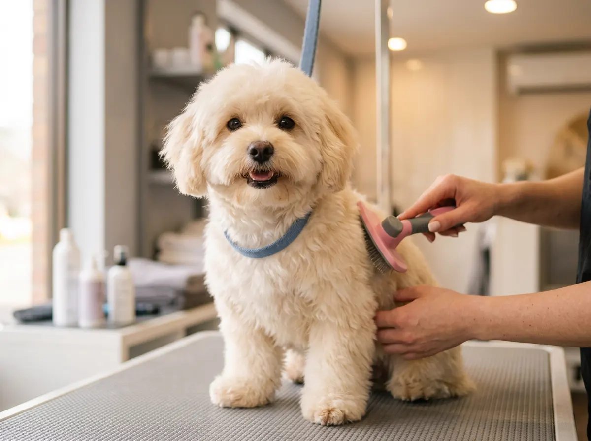 Teddy bear dog grooming