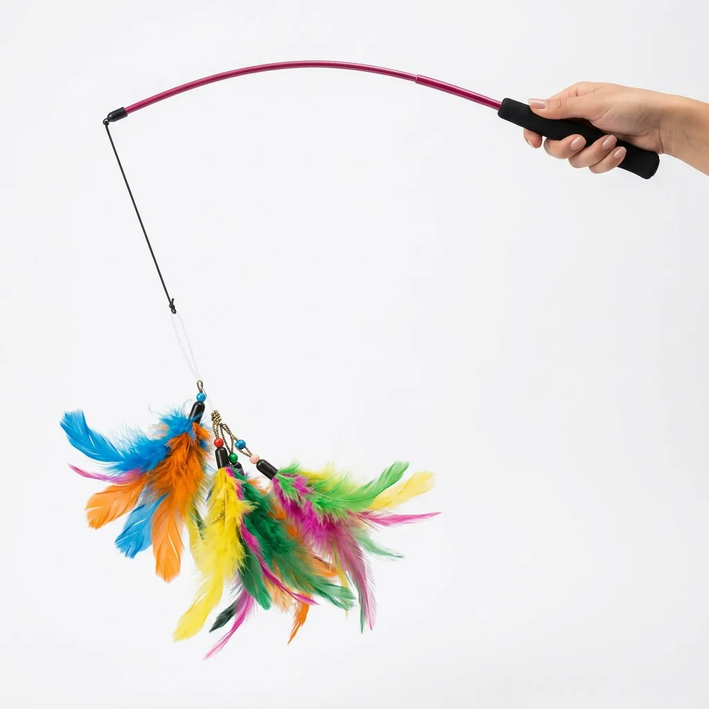 Cat Feather Wand