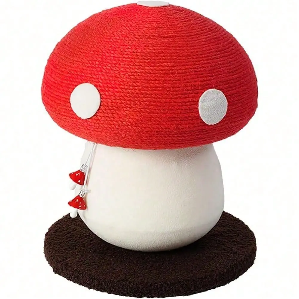 Mushroom Cat Scratching Post, Sisal Wrapped