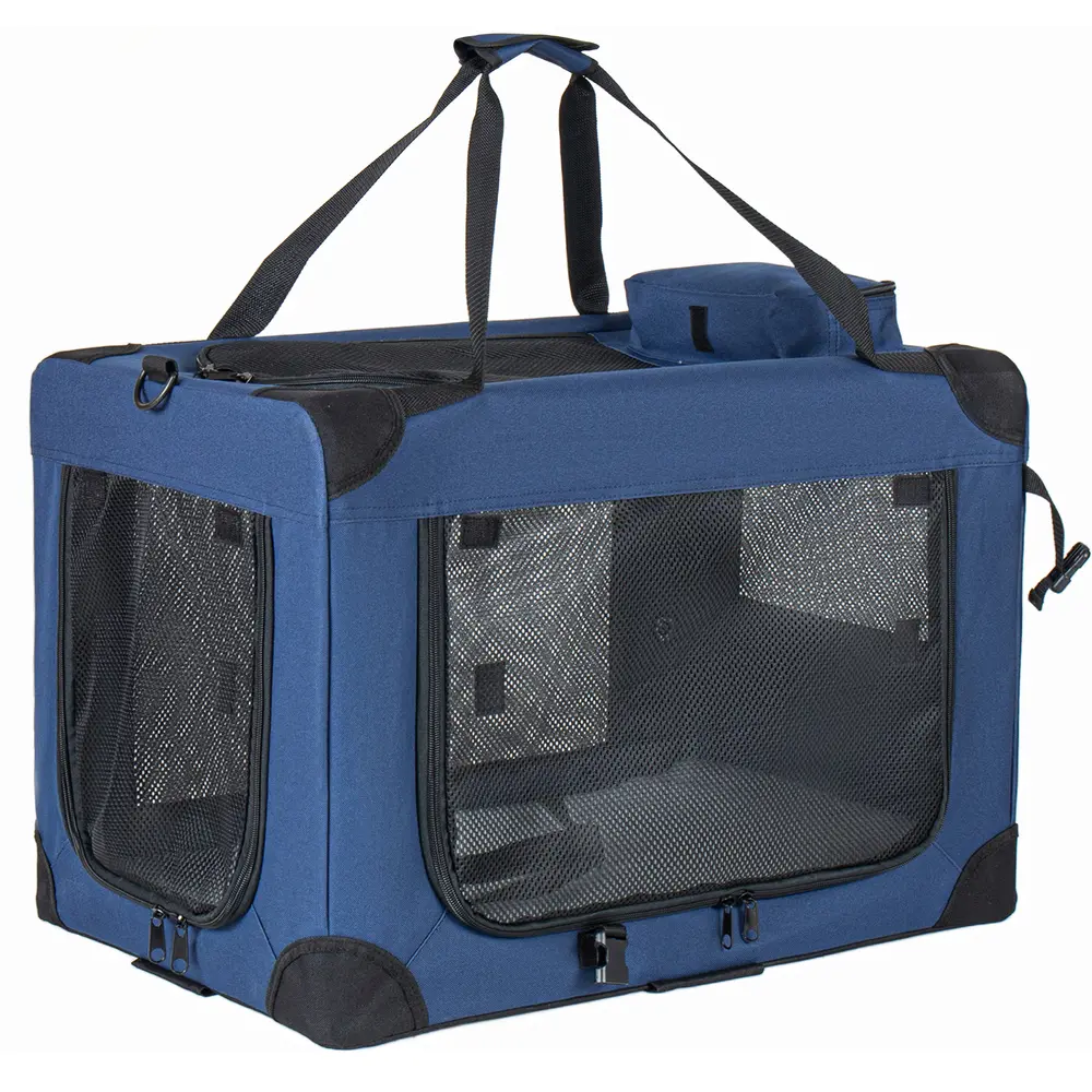 Soft-Sided Folding Dog Crate, 32 Inch, 3 Doors